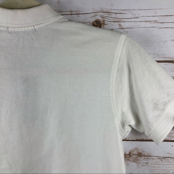 Burberry London white 1/4 button tartan plaid polo - Picture 7 of 8